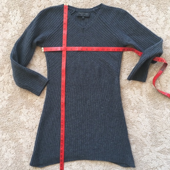 Rag and Bone Wool Knit Woven Short Sweater Dress - Picture 12 of 12